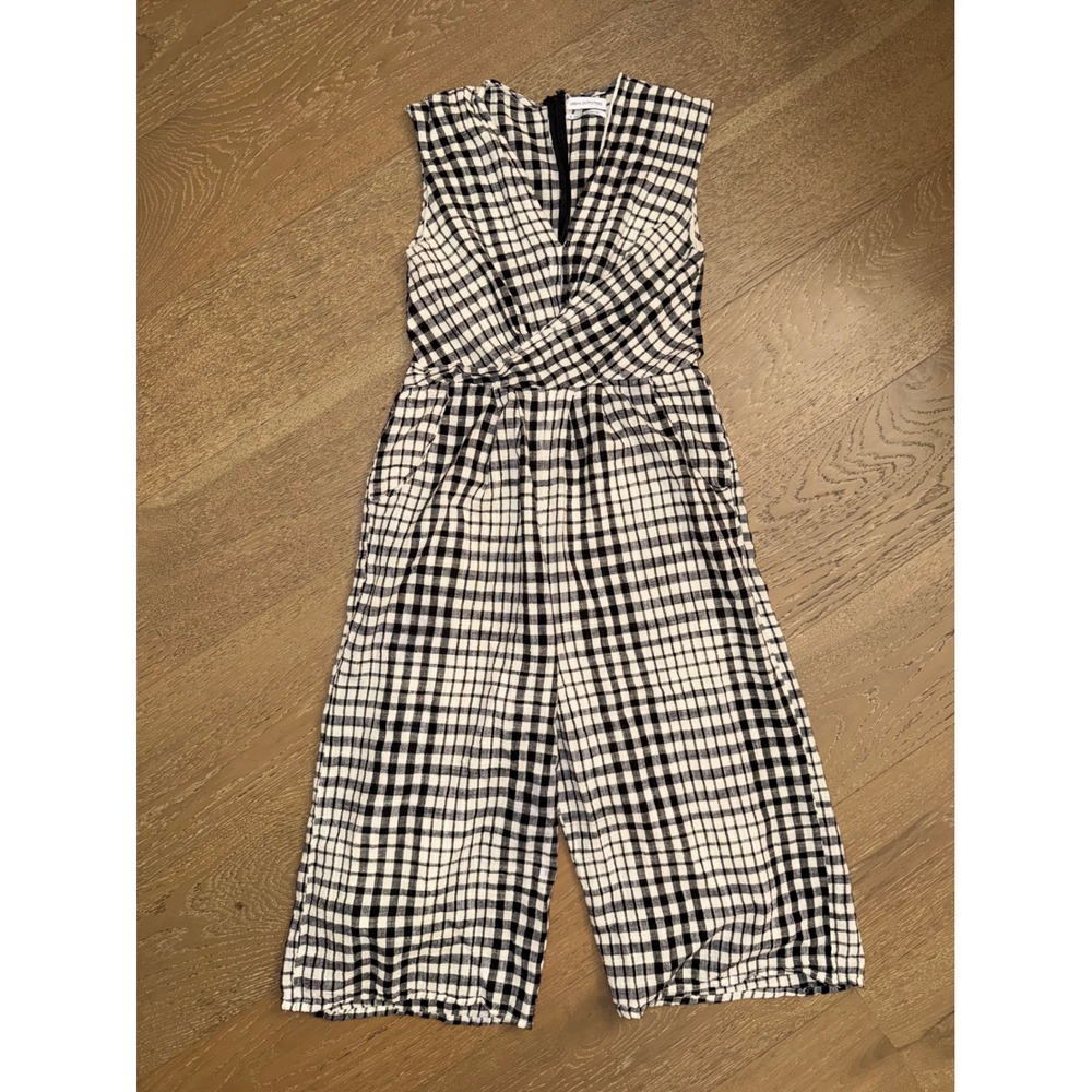 Urban Outfitters Black and White Gingham Jumpsuit